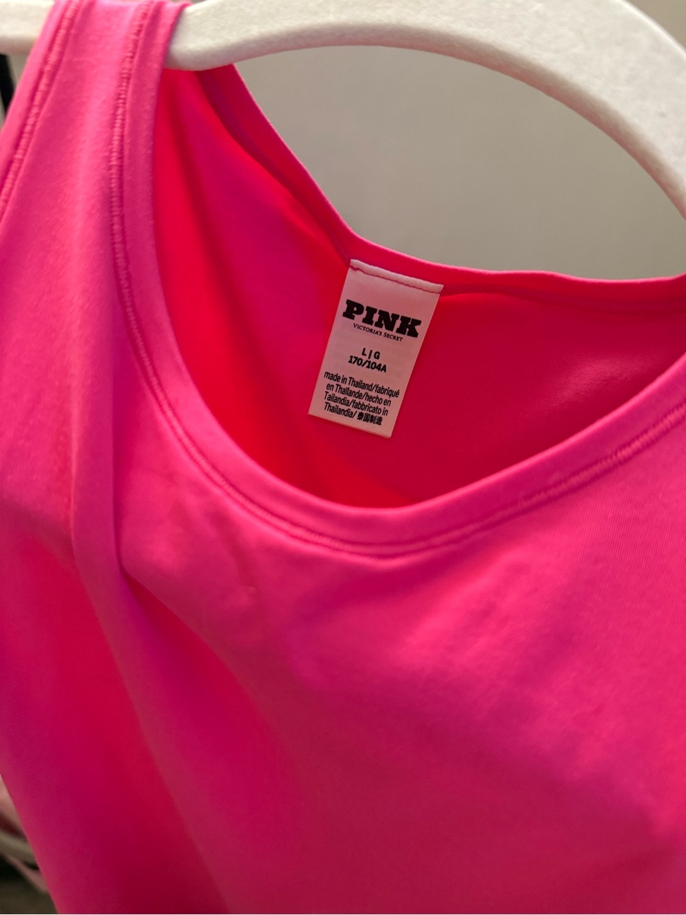 PINK Victoria's Secret High-Neck Bodysuit in Bright Pink - Picture 5 of 5